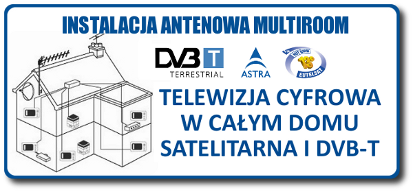 INSTALACJA ANTENOWA MULTIROOM - TELEWIZJA SATELITARNA I TELEWIZJA NAZIEMNA W CAYM DOMU - ODBIERANIE TELEWIJZI SATELITARNEJ W WIELU POKOJACH NIEZALENIE